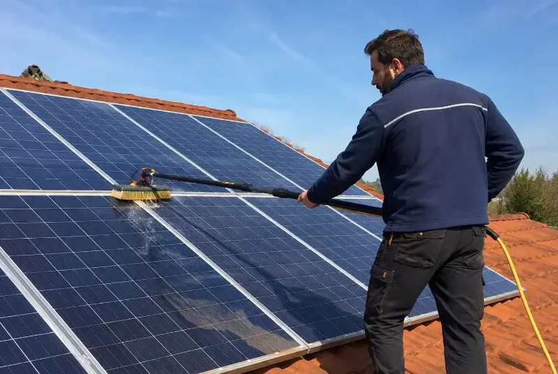 Nettoyage et entretien de panneaux solaires à Bonne